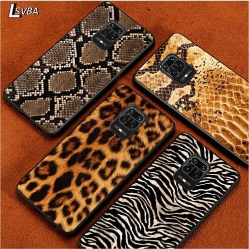 Black Soft Cover New Leopard Print for Xiaomi Redmi Note 9 9S 8 8T 7 7S 6 5A 5 4X 4 Pro Max Prime Phone Case
