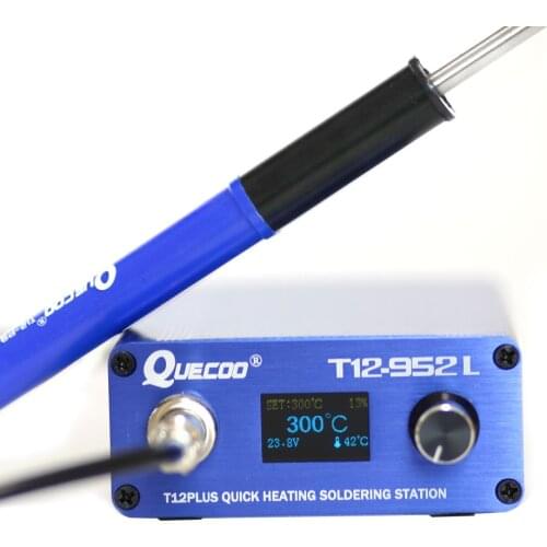 Quick Heating T12-952 plus OLED Digital soldering station electronic iron tips 2021 New version with P9 blue handle repair tools