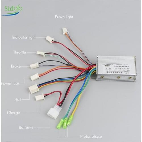 Ebike Brushless Motor Controller AOMA 36V 250W 48V 350W/500W Electric Bike Bicycle E scooter bicycle accessory electric bikes