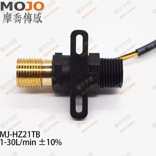 Flow Sensor MJ-HZ21TB Flow Range 1-30l/min 10% Precision Male Thread G1/2'' Hall Flow Meter