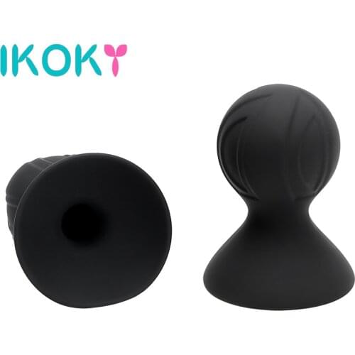 IKOKY Flirt Stimulator Sex Toys for Women Nipple Stimulator Masturbator Erotic Sex Breast Pump Enlarge Nipple Sucker Silicone