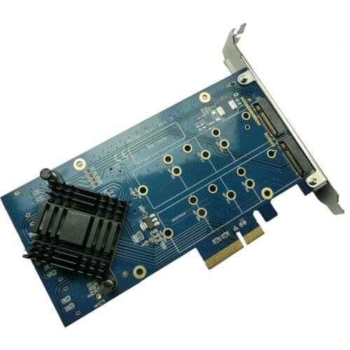 ITGO PCI Express to 4 Ports NGFF M.2 Key-B slot adapter raid card pcie x4 raid0 raid1
