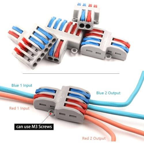 Quick Wiring Cable ConnectorSPL-42/62 Electric Multiple Wire Connector 222 Universal Push-in Conductor Terminal Block Trans