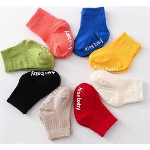 2021 Spring Summer Baby Boat Socks Kids Socks Girls Toddler Non-slip Floor Socks Candy Color Anti-drop Socks Infant Boys Socks