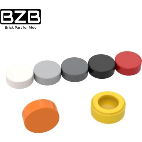 BZB MOC 98138 1x1 Round Light Panel High-tech Building Block Model Brick Parts Kids DIY Educational Toys Best Gifts