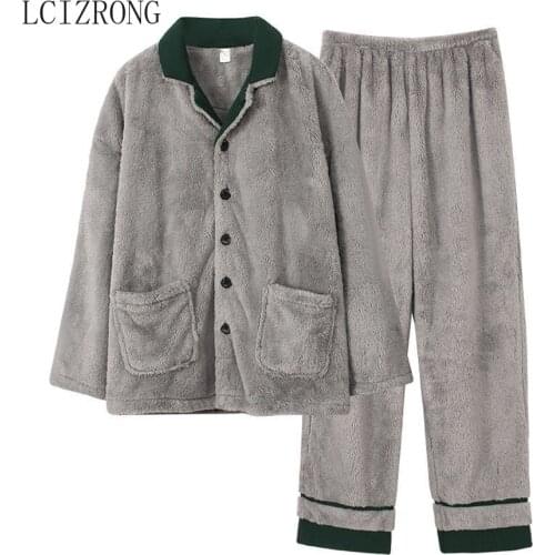 LCIZRONG Men's Flannel Pajamas China