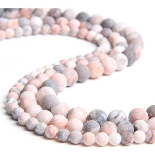 Natural Pink Smooth Round Gemstone Beads for DIY Jewelry Making