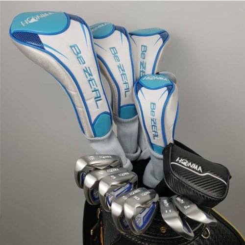 Brand New Womens HONMA Golf Club HONMA BEZEAL 525 Golf Complete Set Graphite Shaft L Flex with Wood Putter Head Cover (No Bag)