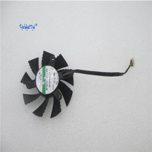 New Cpu Cooling Fan For Colorful GTS450 GT630 GTX650 Brushless Laptop Cooler 75mm Radiators Cooling Fan Free Shipping