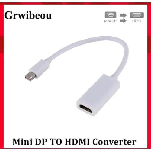 Grwibeou High Quality Thunderbolt Mini Display Port DP to HDMI Converter For Apple Mac Macbook Pro Air mini DP to hdmi Adapter
