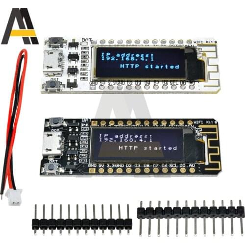 0.91 inch OLED ESP8266 WIFI Board 3.3V 5V CP2104 Wireless Development Board Module Micro USB DIY Kit for Arduino NodeMCU