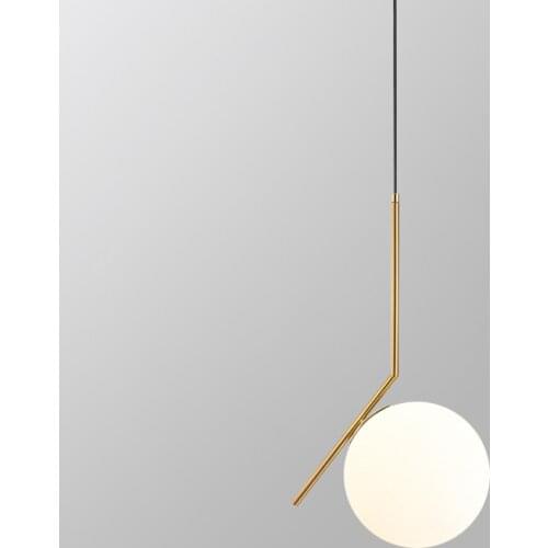 Postmodern minimalist creative glass ball chandelier American design living room dining room metal personality fashion lamps