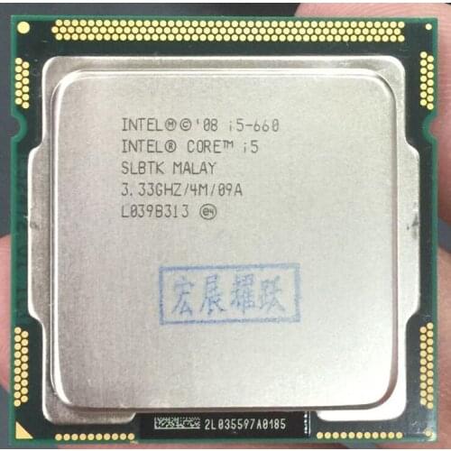 Intel Core i5-660 I5 660 Processor (4M Cache, 3.33 GHz) LGA1156 Desktop CPU