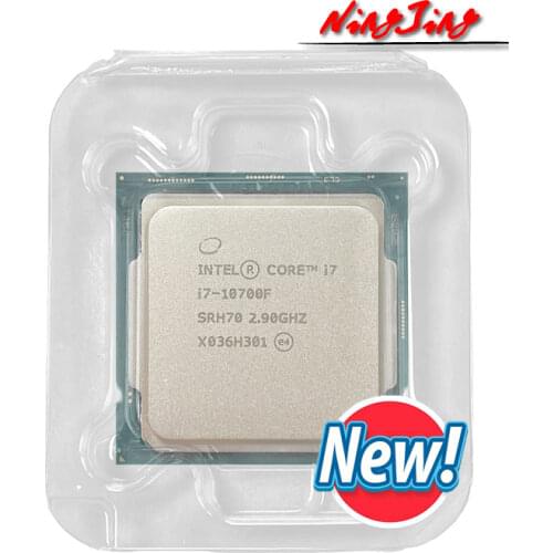 Intel Core i7-10700F i7 10700F 2.9 GHz Eight-Core 16-Thread CPU Processor L2=2M L3=16M 65W LGA 1200 new but no fan