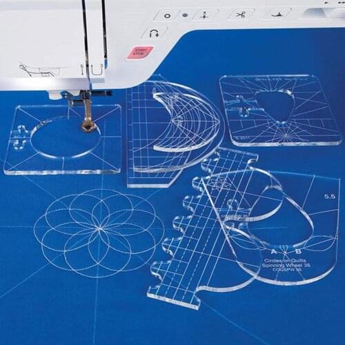 Clear Multifunction Acrylic Patchwork Curve Ruler Sewing Rulers Clothing Craft Tools Sewing Accessories Cloth Patchwork Ruler