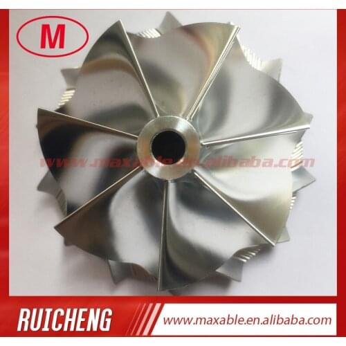 RHF55 52.60/65.00mm 7+7 blades turbocharger billet/milling/aluminum 2618 compressor wheel for VF30/VF34 Upgrade