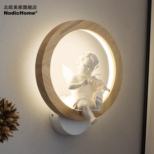 Modern Led strip Wall Lamp fixture Cartoon musician wall sconce Bedroom night reading light Stairs Living Room round wall lights