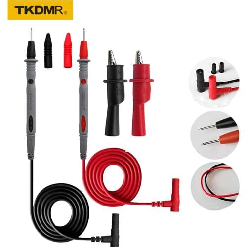 TKDMR Universal Digital Multimeter Test Leads Pin Wire Pen KIT Banana Plug Sharp AC DC 1000V 20A 10A CAT Cable Alligator Clips