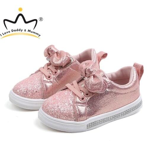 New Girls Shoes Cute Bowknot Kids Shoes Soft Princess Toddler Girl Shoes Flats chaussure enfant fille