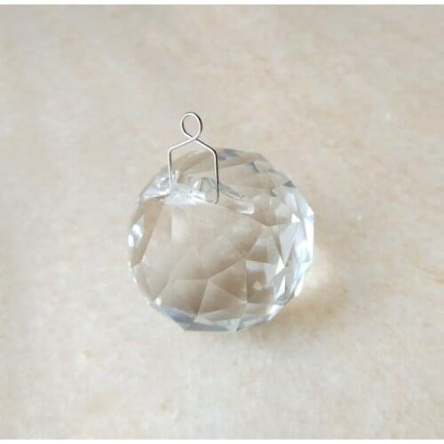 10pieces/lot 40mm crystal faceted ball with hanging hooks Chandelier Crystal Ball Lighting Pendant Crystal Chandelier Parts