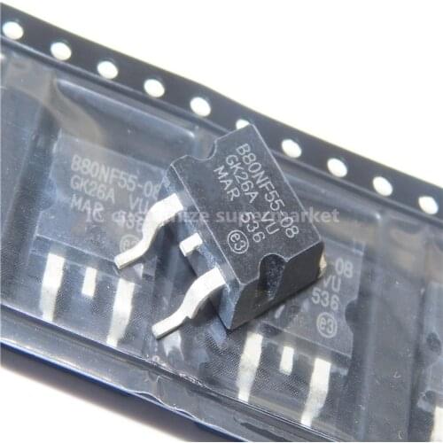 10PCS/LOT STB80NF55-08 B80NF55-08 TO-263 SMD Triode