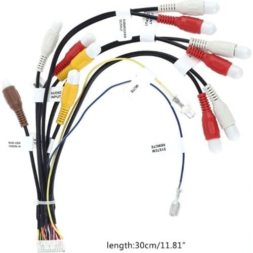 24Pin Plug Car Stereo Radio RCA Output Wire Harness Cable for AVIC-F900BT