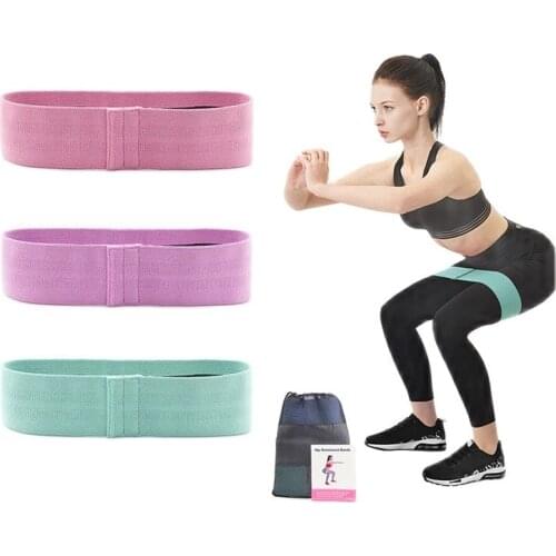 Free Samples Facory Price Hot Sale Non-rolling Hip Circle Gym Fitness Exercise Stretching Resistance Band for Booty Shaping