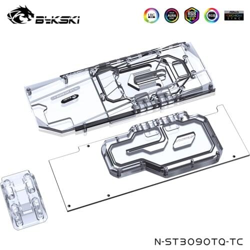 Bykski BackPlate Water Cooling Block For ZOTAC Geforce RTX 3090 24G6X, 3080 10G6X OC VGA Cooler,N-ST3090TQ-TC