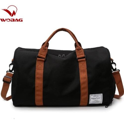 Wobag Large capacity Men Travel Luggage Bag Women Multi-functional Oxford Cloth Weekender Outdoor Travel Duffle Bag