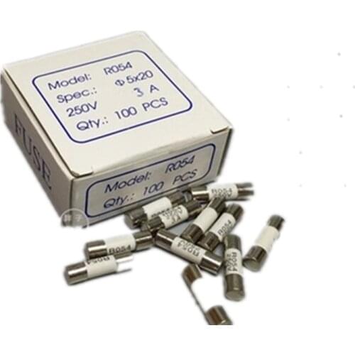 10pcs 5*20 Fast blow Ceramic Fuse 5x20mm Fuse 250V 0.5A 1A 2A 3A 4A 5A 6A 8A 10A 15A 16A 20A Ceramic Fuse