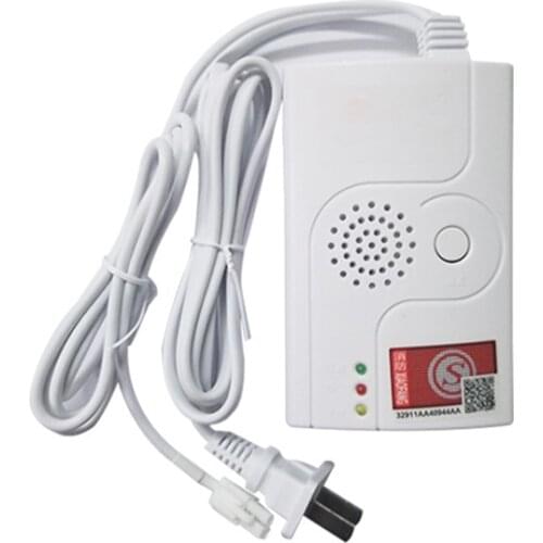 1 Set Gas Alarm Solenoid Valve Kit Combustible Gas Detector Leak Detection Alarm, Home Kitchen Smart Sensor Gas Detector Device