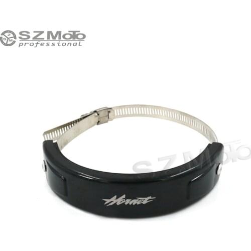 For HONDA CB599 CB600 HORNET Silencer Round Oval Exhaust Protector Can Cover SILICONE Motorcycle Scope 100MM-140MM Protect LOGO