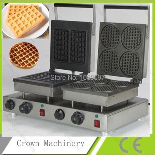 Double heads Waffles machine maker in popcorn makers & Round electric waffle maker