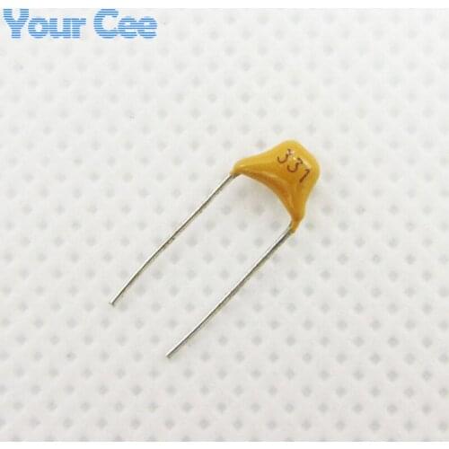 50pcs Monolithic Ceramic Chip Capacitor MLCC Multi-layer Ceramic Capacitor 330PF 331 50V + / - 20