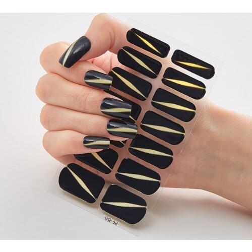 Full Cover Nail Stickers Nails Art Decoration Patterned Nails With Creative Nail Polish Nail Decoration Nails Sticker Designer