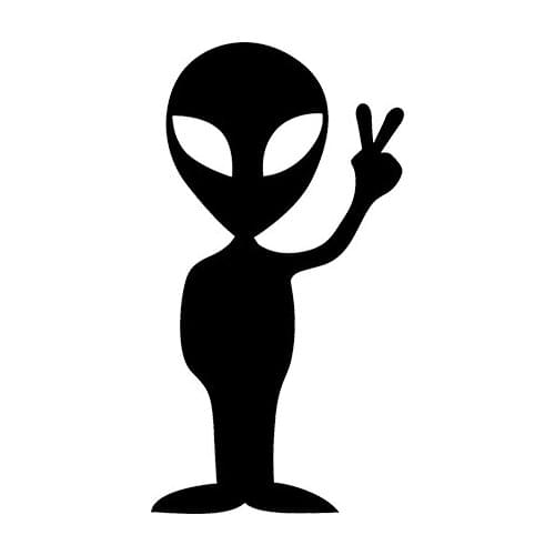 Bumper Sticker Alien Alien Monster Et All Comic Sticker Dub Oem Jdm Vinyl Car Packaging Car Sticker