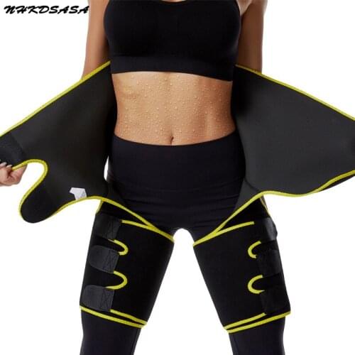 Neoprene Sweat Slim Thigh Trimmer Waist Trainer Leg Shapers Slender Slimming Belt Shapewear Muscles Band Weight Loss Body Shaper