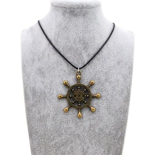 Fashion New Vintage Anchor Choker Necklace Women Bijoux Retro Gold Chain Rudder Necklaces Pendants Female Jewelry Gift