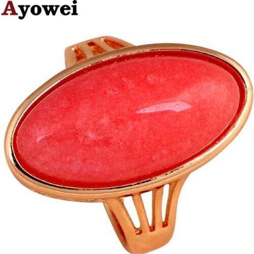 Engagement Rings for Women Excellent Gold color Party Fashion Jewelry Garnet Red Zircon Rings Sz #6#7#8#9 JR2072A