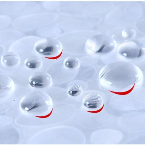 Semi-Transparent Waterproof Shower Curtain Cobblestone Pattern Shower Curtains for Bathroom STTA889