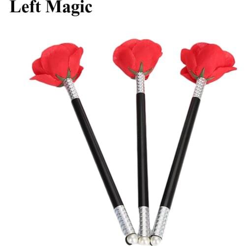 Stick To Rose / Flower Magic Tricks Flowers Close Up Street Stage Magic Props Magie Illusion Gimmicks Props Accessories