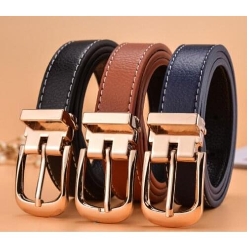 2019 HOT Boy Fashion pure color belt baby waist belt children deserve to act the role of the PU leather belt boys leisure belt s