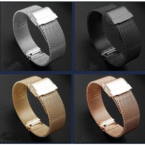 Milanese watch band black silver golden rose gold strap replacement metal belt for Samsung gear S3/S2/Sprot s4 smart watch