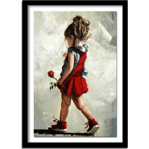 DIY,Diamond Embroidery,little girl rose,angels,baby,5d Diamond Painting,Cross Stitch,3D,Diamond ,home Decoration,Christmas