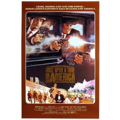 Once Upon a Time in America Classic Movie Art Film Print Silk Poster Home Wall Decor 24x36inch