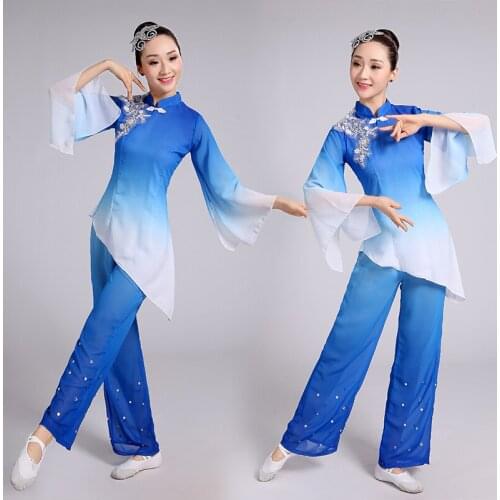 Yangko Dance Costume Chinese Folk Dance Classical Dance Clothes National Costume Traditional Chinese Yangko Dance for Stage