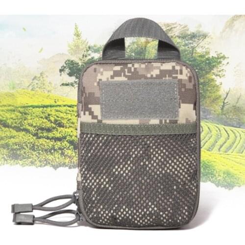 Outdoor Men Women Nylon Tactical Molle Bag Waist Bag Suspended Wear Resistant Package Travel Hiking Climbing Bags