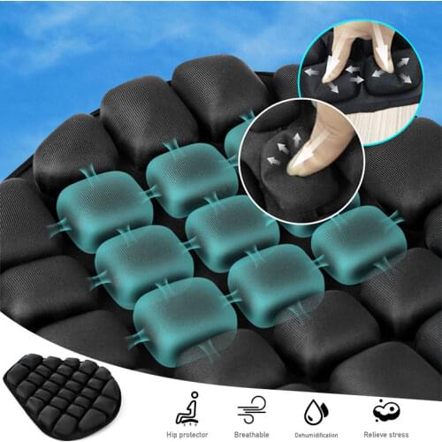 Universal Air Pad Cool Seat Cover Seat Sunscreen Mat Electric Car Inflatable Decompression Office Air Cushion for Motorcycle Car