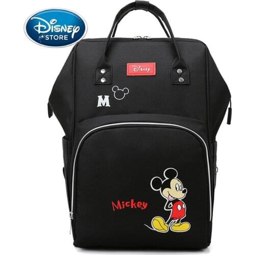 Disney Backpack Diaper Bag For Mummy Maternity Mickey Women Baby Bottle Cooler Pocket Waterproof Mom Baby Stroller Nappy Bags