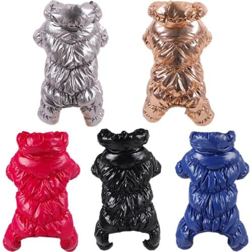 Winter Down Jacket Jumpsuit for Dogs Warm Small Medium Dog Clothes for French Bulldog Overall Puppy Cat Clothing ubranka dla psa